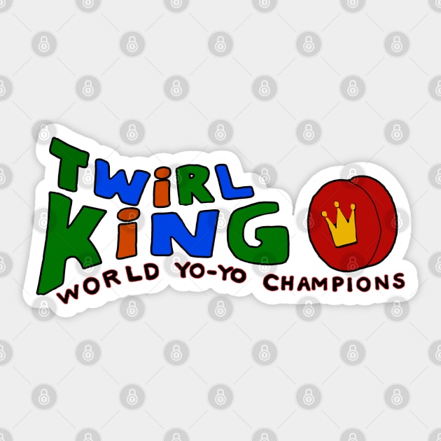 Twirl King Sticker by THRILLHO